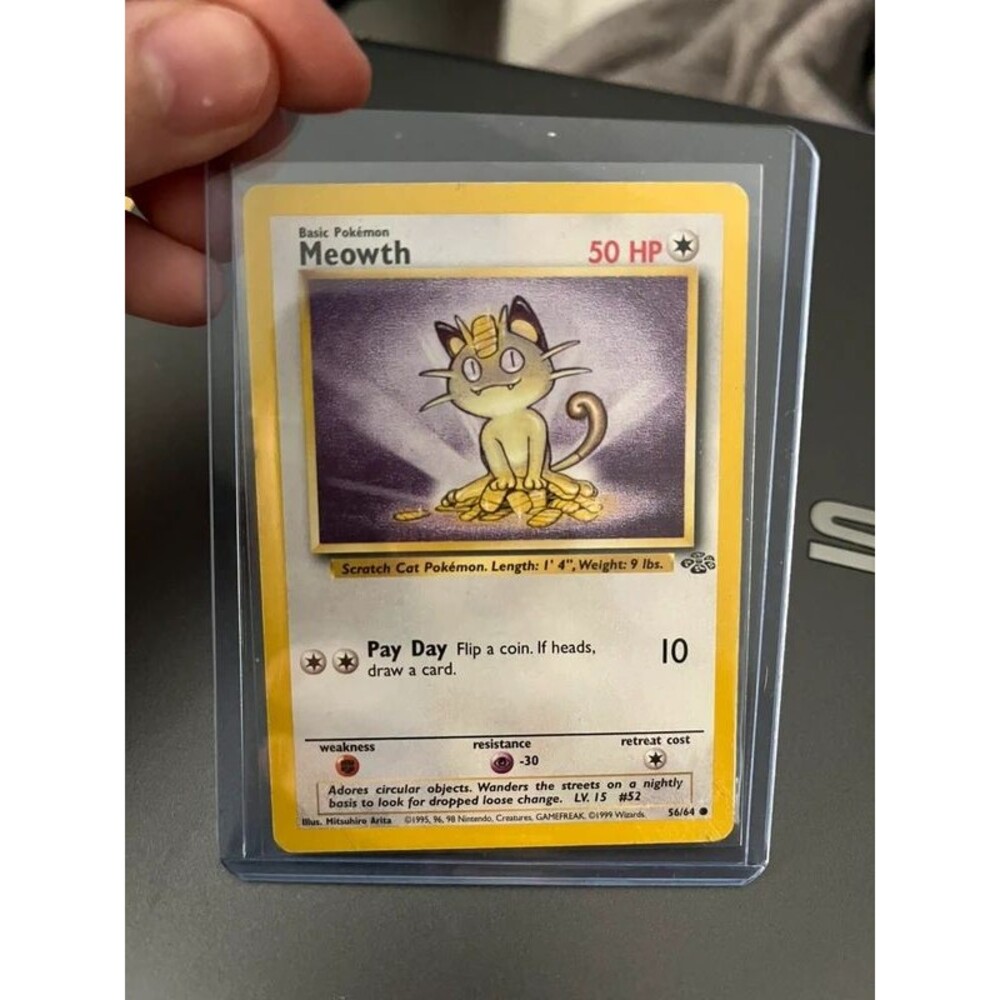 Meowth Pokemon Card - FLAWED